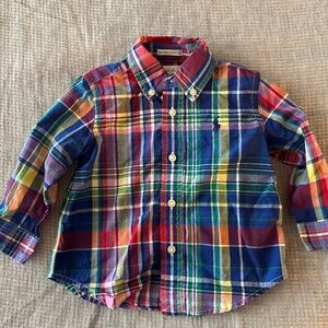 Ralph Lauren Long Sleeve Button Down - size 9 months